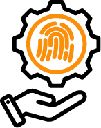 Biometric security and technical protection icon - Tiger Elite Security Services