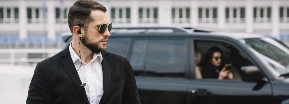 Close protection officer and bodyguard providing executive security services - Tiger Elite Security Brisbane